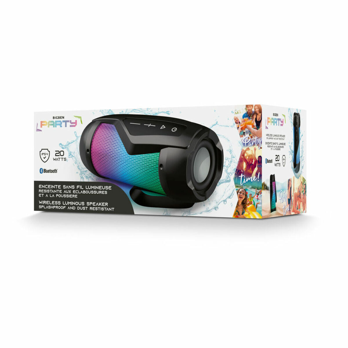 Portable Bluetooth Speakers Bigben PARTYBTIPMINI Black 20 W-1